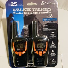 Cobra ACXT345 Walkie Talkies 25 Mile NOAA Weather Radio Rechargeable New