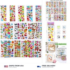 24 Sheets 3D Puffy Stickers for Kids Toddlers Bulk Variety Pack 500 Stickers