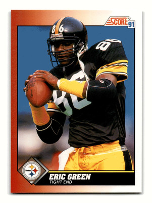 Eric Green 1991 Score #186 Pittsburgh Steelers Centered Mint to Gem