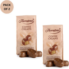 Thorntons Coffee Creams Milk Chocolate 105g x 2 Pack | Smooth Coffee Filling