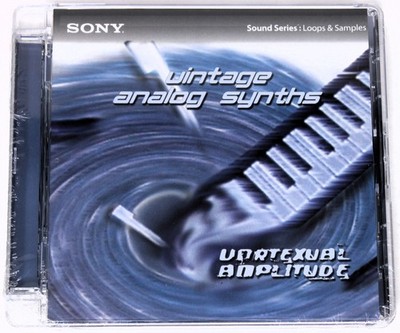 Sony Sound Series Vortextual Amplitude Vintage Analog Synths Loops Sampling CD