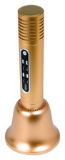 VocoPro CarryOkeBell Bluetooth Karaoke Microphone with Speaker, Gold