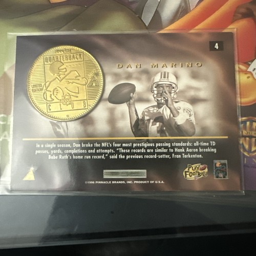 1996 Pinnacle Mint Collection - #4 Dan Marino - Picture 8 of 8