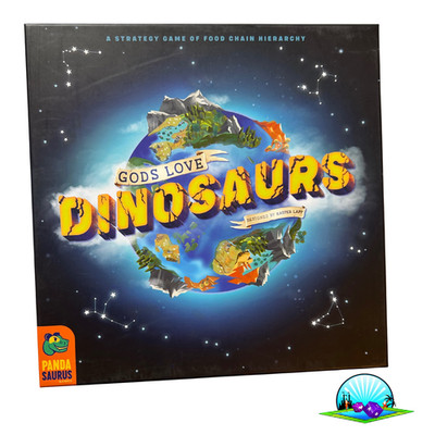 Gods Love Dinosaurs   Brettspiel von Pandasaurus Games englisch - Vollständig