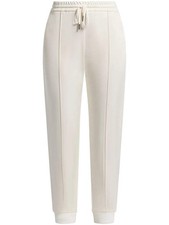 Tom Ford Cotton Blend Pintuck Track Pants Whi...