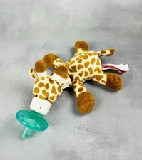 WubbaNub Pacifier Giraffe 7" Plush Stuffed Animal Soother 0236