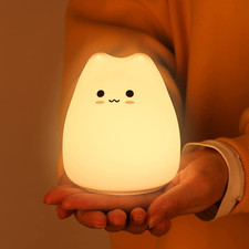 Night Light for Kids Lamp, 16 Colors Lamp Cute, Dimmable Baby Night Lights for N