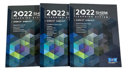 2022 SHRM Learning System Books Lot of 3 SHRM-CP SCP Exam Prep