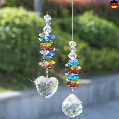H&D HYALINE & DORA Sonnenfänger Kristall Herz Prisma Glas Chakra 