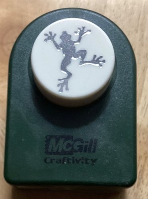 McGill Craftivity Frog Paper Punch 1 inch x 1.25 inches Green Crafting Scrapbook