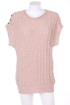 VERO MODA Pullover Strick Applikationen M nude rosé