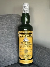 CUTTY SARK Scotch Whiskey Inflatable Bottle Bar Decor Barware Liquor 28”
