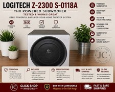 Logitech Z-2300 S-0118A THX Powered Subwoofer Speaker Tested Works Great Audio