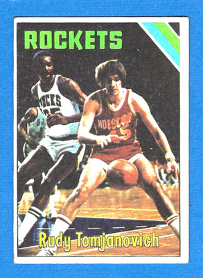 Rudy T Rockets RUDY TOMJANOVICH, HOUSTON ROCKETS 1975-76 TOPPS CARD #70 - VGEX | eBay
