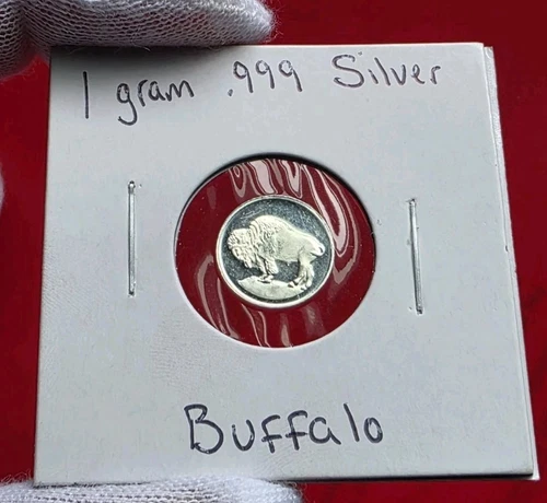 BUFFALO 🦬 - 1 Gram .999 Fine Pure Silver Bullion Mini Proof Round Coin