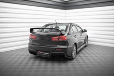 Diffusor Flaps passend für Mitsubishi Lancer EVO X roter Kern