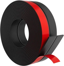 20 Ft Silicone Weather Stripping Door Draft Stopper Seal Strip Black