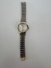 Reloj de cuarzo analógico de dos tonos Anne Klein AK/3109 7" batería nueva para dama