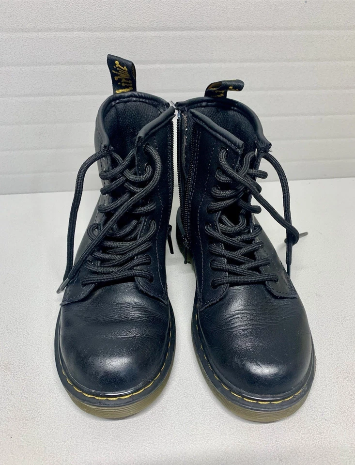 Botas de combate Dr Martens Zavala J negras con cordones niños talla 1 EE. UU. ~ ¡Ver fotos! Foto 2 de 4