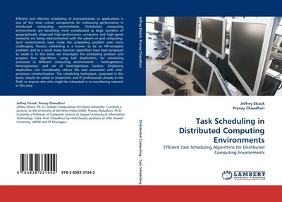Task Scheduling in Distributed Computing Environments Jeffrey Elcock (u. a.)