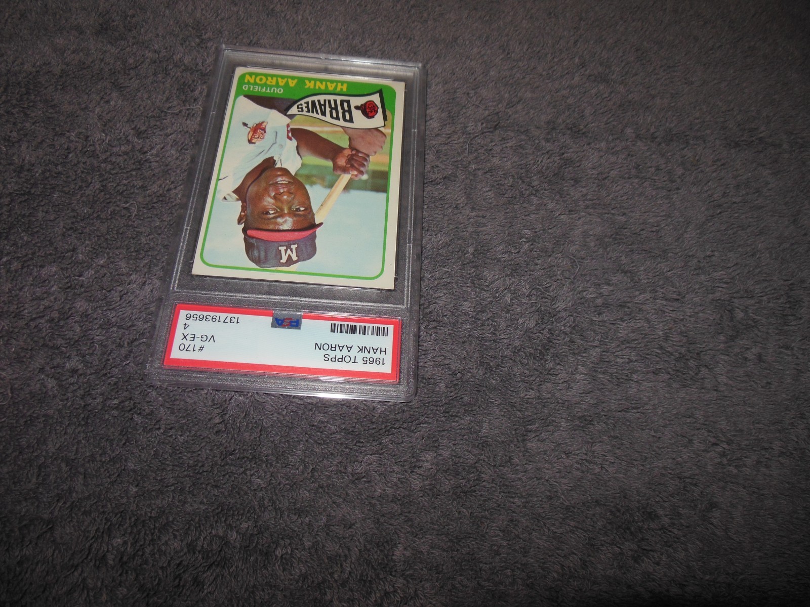 1965 Topps #170 Hank Aaron PSA 4 VG-EX Fresh Beautiful view 3