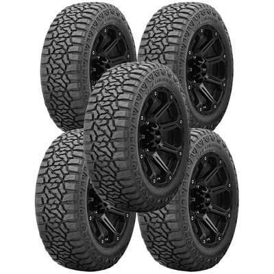 (QTY 5) 37x12.50R22 Summit Trail Climber RT 127Q LRF Black Wall Tires