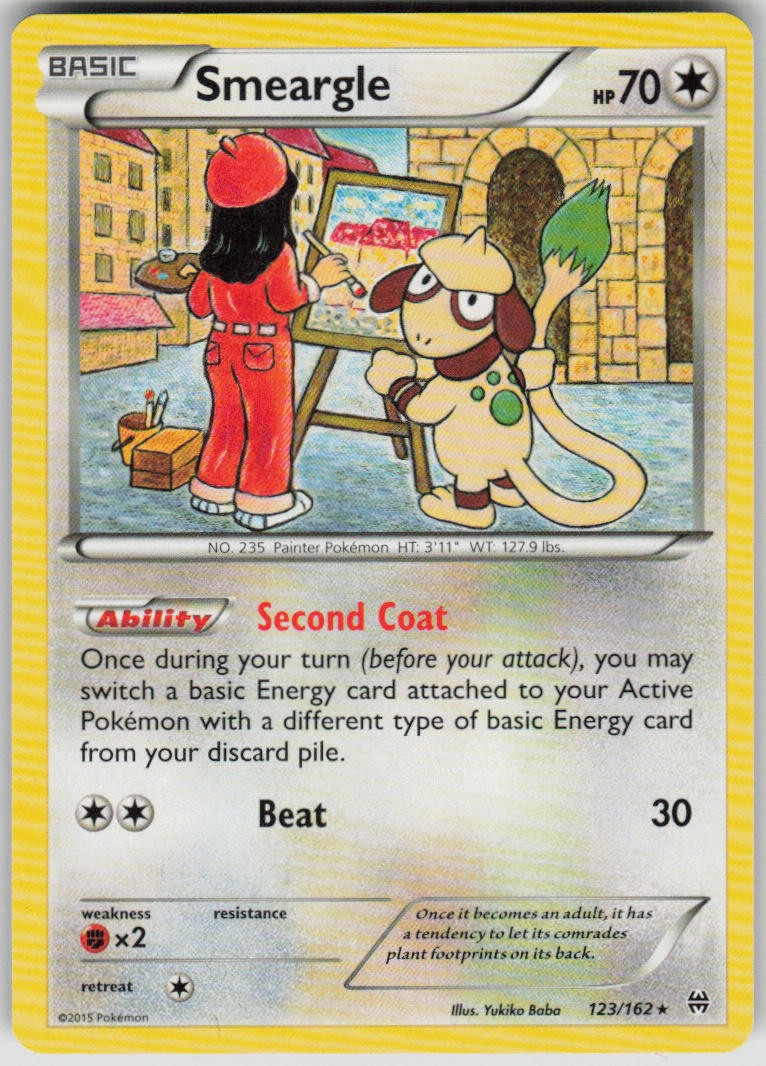 Pokemon Smeargle Rare XY - BREAKthrough 123/162 LP