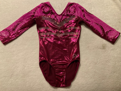 COMPETITION GK ELITE Gymnastics Leotard CL   3/4 Sleeve Bling rhinestone
