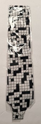BRAND NEW Vintage Dimoda Hand Made Crossword Puzzle Tie Necktie