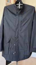 AUTHENTIC Giorgio Armani GA Water Repellent Parka Jacket Dark Navy Funnel Collar