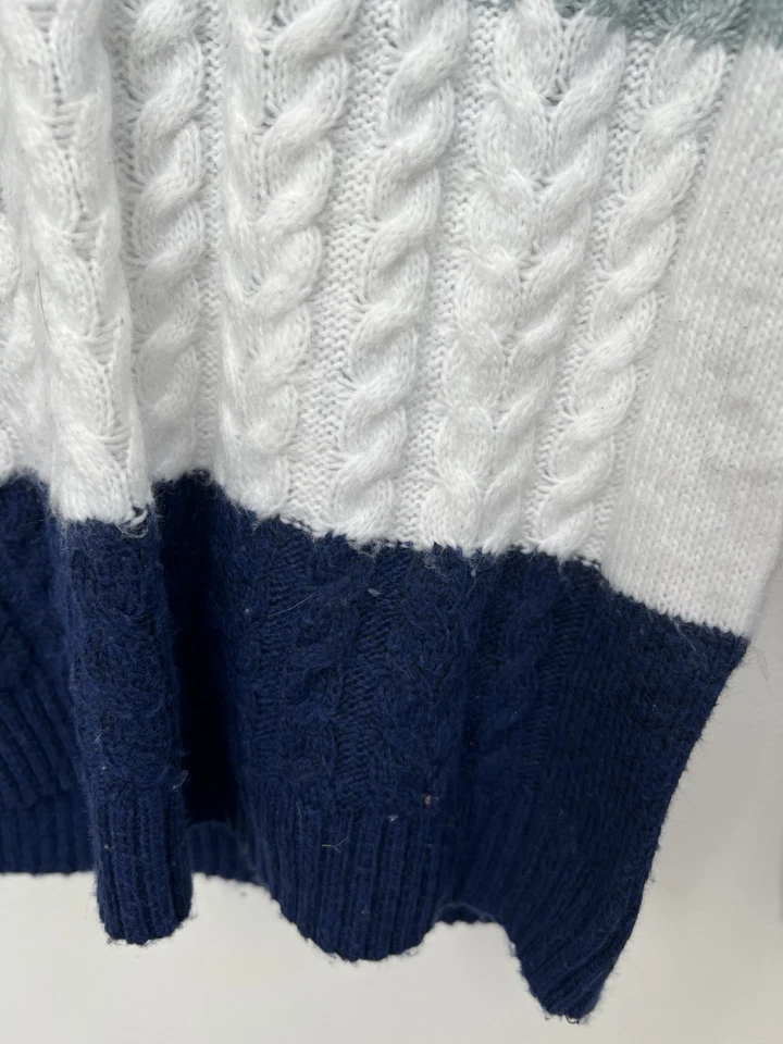 Gymboree 男孩针织五颜六色毛衣拉链 12 码 — 第 3/4 张图片