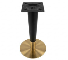 Stainless Steel/iron, Matt Black & Golden coated Cone Pedestal Table Base/Leg