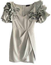 Pretty Little Thing Size 4 Green Occasion Dress Worn Once & Immaculate 