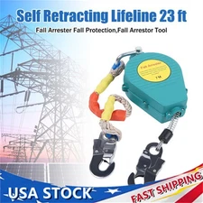 Self Retracting Lifeline 23 ft Fall Arrester Fall Protection Fall Arrestor Tool