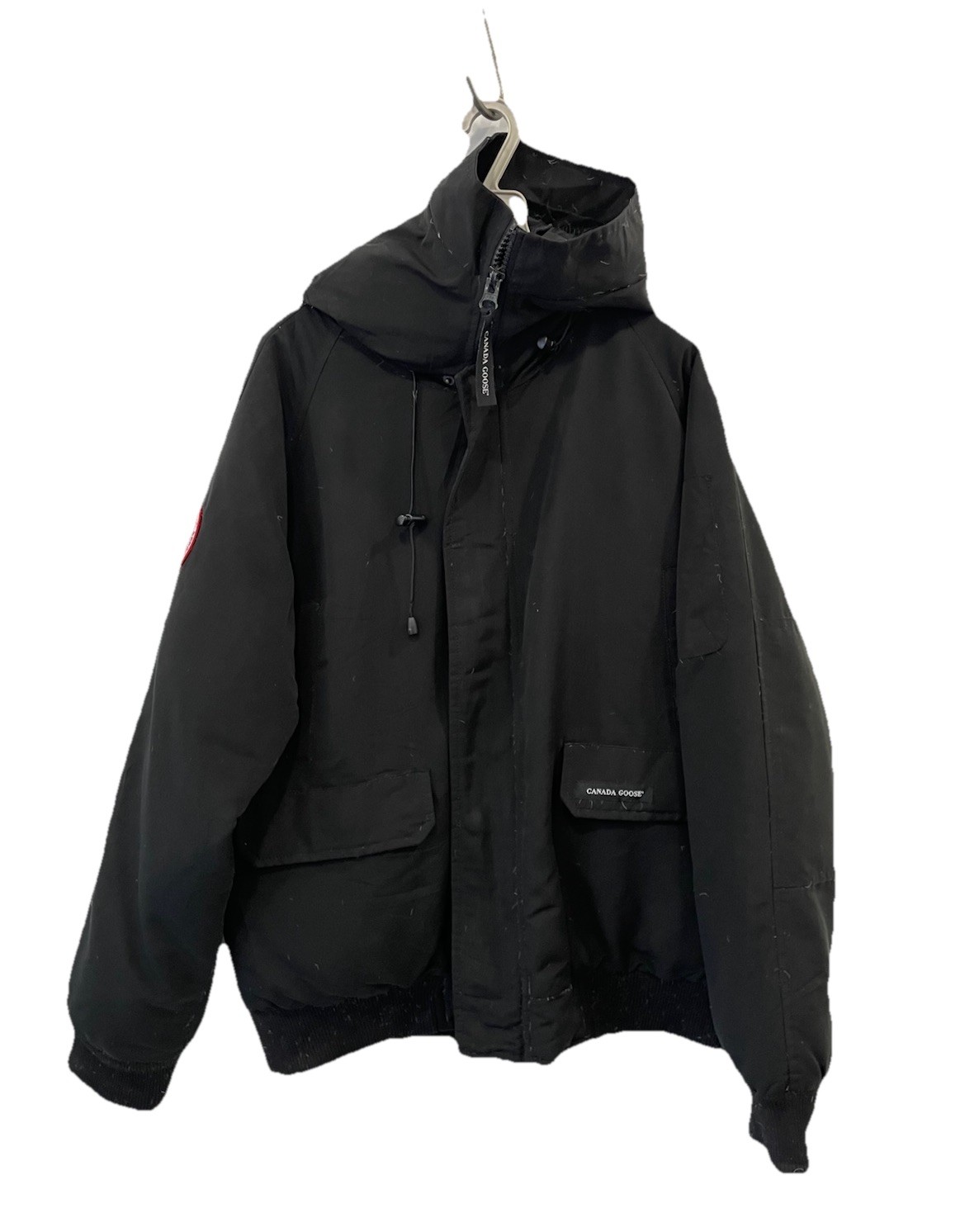 H70# Canada Goose Chilliwack Bomber Jacket Black Men’s Size L Down Fill Arctic