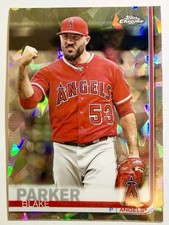 2019 Topps Chrome Sapphire #18 BLAKE PARKER Angels Cracked Ice Edition SP