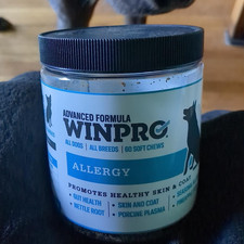 WINPRO Pet Allergy Grain-Free Plasma-Powered Soft Chews, 60 Chews, Natural Blood