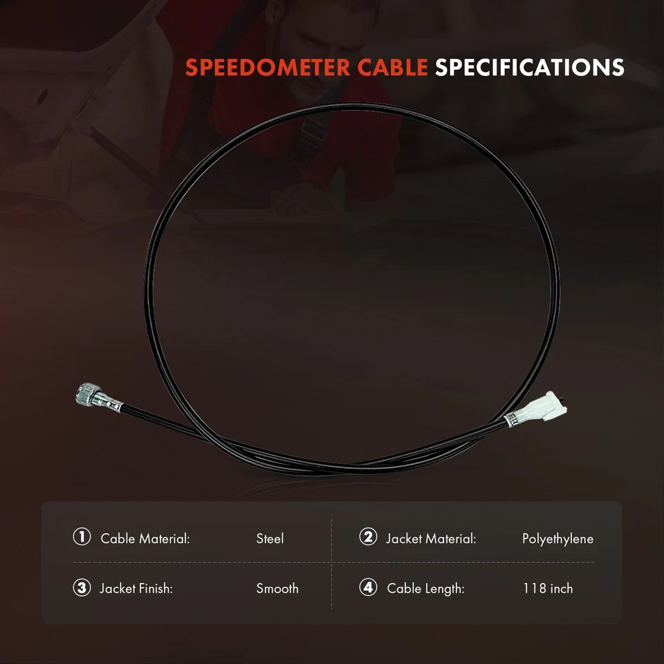 Cable velocímetro 44 pulgadas para Dodge Grand Caravan Charger Chrysler Town & Country Foto 3 de 4