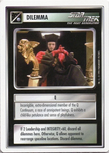 Star Trek CCG Q Near-Mint/NM Rare – Premier Alpha 1994