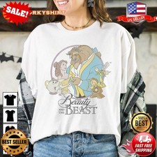 Beauty And The Beast Classic Group Shot Disney T-shirt S-5XL