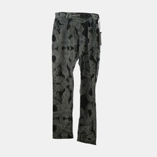 Versace Stretch Pants   Black  White French Baroque Print   NWT   Size 40