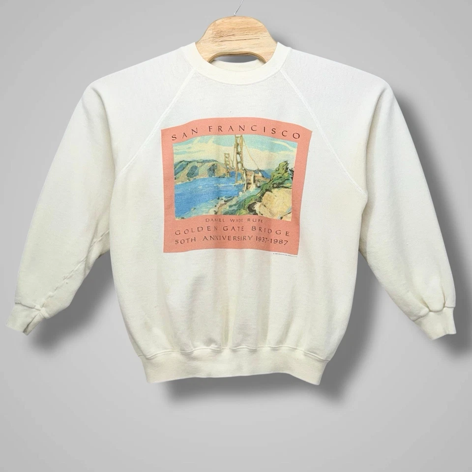 Sudadera Hanes De Colección Puente Golden Gate de San Francisco Hecha en EE. UU. Adulto XL Foto 2 de 4