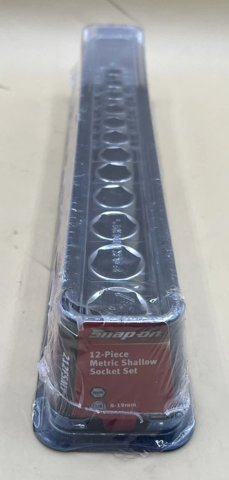SNAP-ON 212FSMY 12PC 3/8" DRIVE 6-POINT METRIC FLANK DRIVE SHALLOW S (MVP029162) - Image 2 of 3