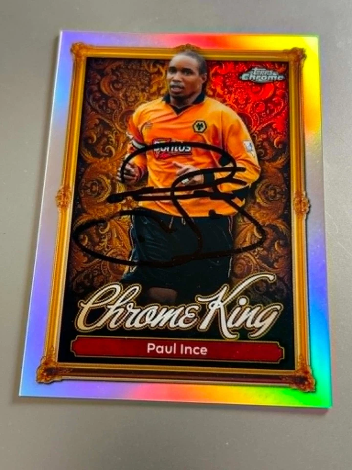Paul Ince (Wolves) Hand Signed 2025-2026 Topps Chrome King Card Rare ! - Image 1 of 1
