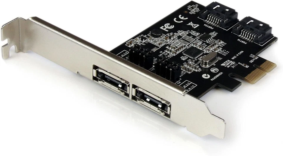 Effortless Installation 2-Port SATA/eSATA PCIe Controller Card - Enhance Storage - Image 3 of 4