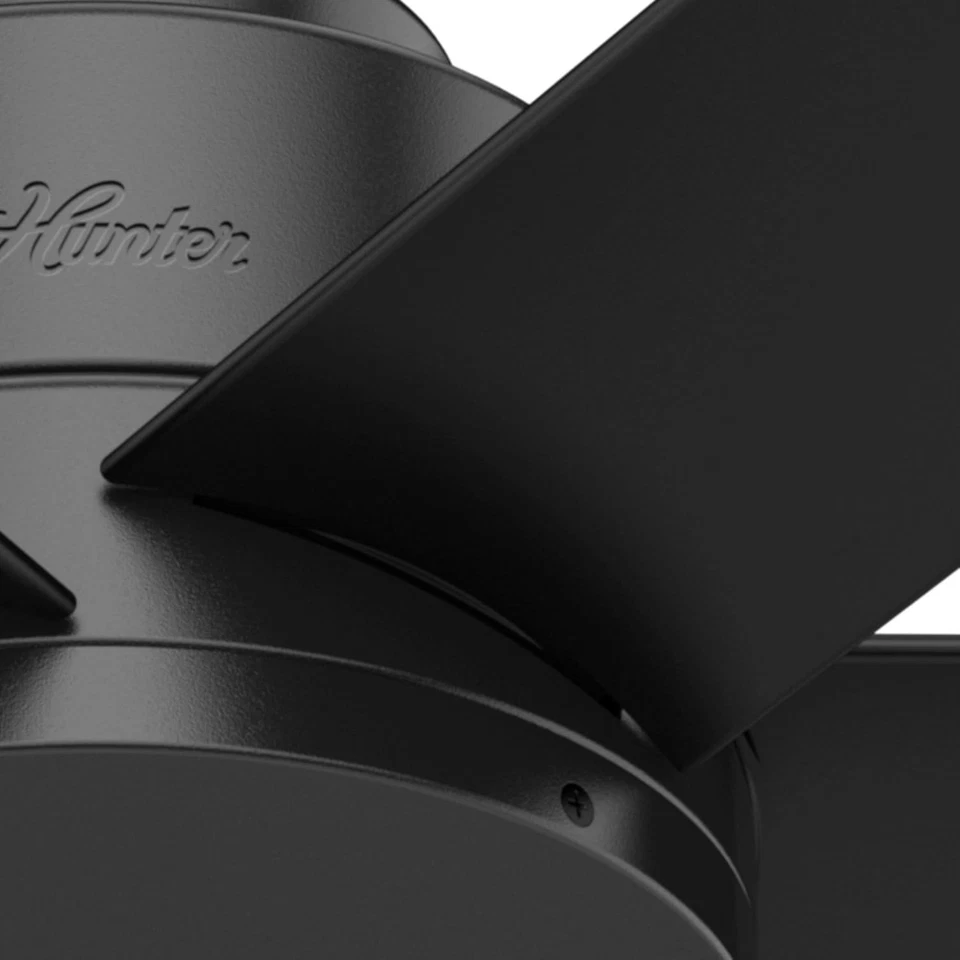 Hunter Kennicott 44" Outdoor Indoor Ceiling Fan with No Light 6 Blades - Black - Image 4 of 4