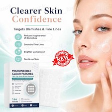 Microneedle Patches 144Pcs Hydrocolloid Cover for Acne Skin Tag Wart Skin Care