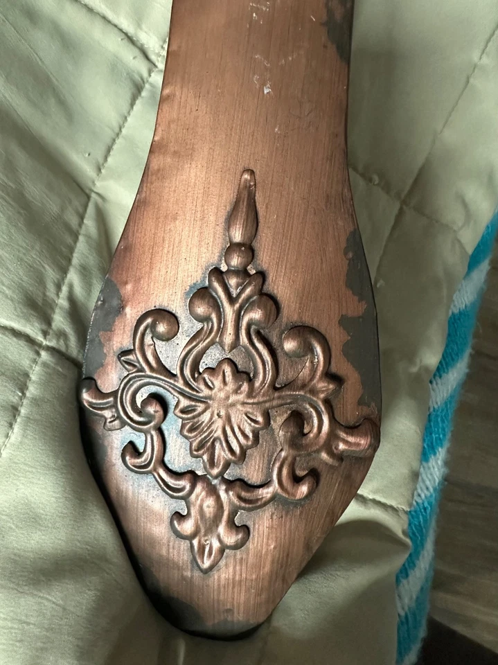 “En casa” utensilios de cocina gigantes cuchara y tenedor metal granja decoración colgante de pared Foto 3 de 4