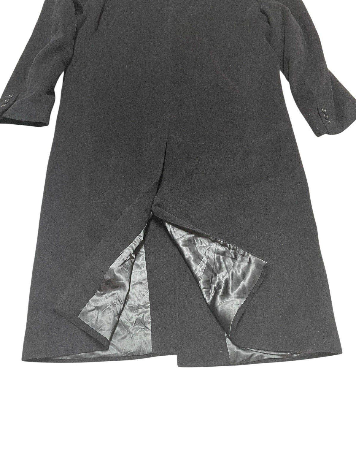 AMERI New York Classic Black Wool OverCoat Mens S… - image 9