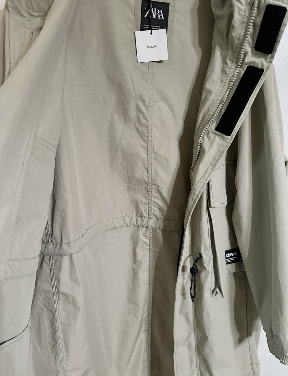 Zara Men's Long Relaxed Coat DNWR Oversized Streetwear Casual Size